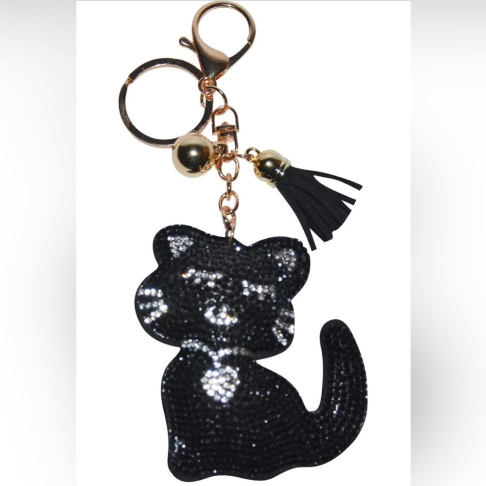 Cat Bear Bling Bag Charm/Keychain